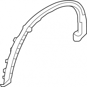 Front left fender arch trim for Infiniti QX30 17-19 AWD