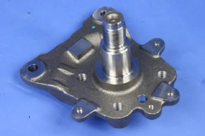 Trunnion with hub rear left Fiat 500L 14- with casing, with ABS sensor, rusty