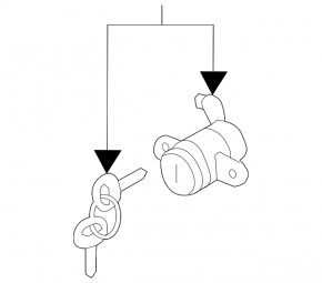 Hyundai Sonata 11-15 Trunk Lid Lock Cylinder