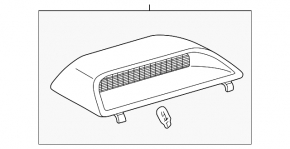 Brake light Lexus ES300 ES330 beige