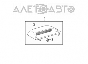 Brake light Lexus ES300 ES330 beige