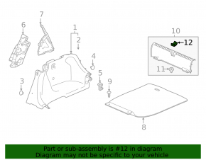 Honda Accord 23-26 trunk lid cover, black, scratched