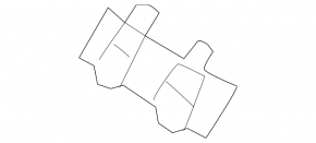 Front bumper mount, left wing, Hyundai Tucson 16-21