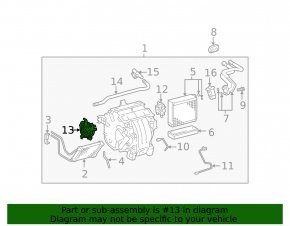 Heater motor Servo sub-assy, damperfor mode Lexus ES300 ES330