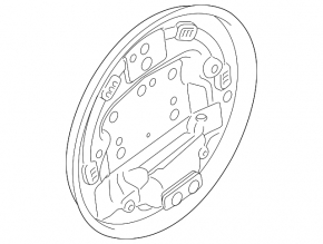 Rear left brake drum cover Ford Fiesta 11-19
