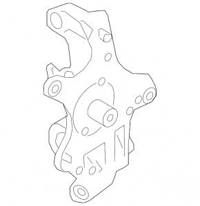 Trunnion with hub and casing rear right Audi A4 B9 17- FWD hub type 2, casing for disc 330mm, casing torn