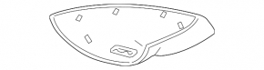 Lower cover of the left side mirror for the camera of the Porsche Cayenne 19-26