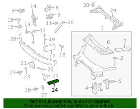 Subframe reinforcement front left Mercedes W213 E 17-23