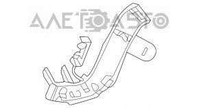 ABS sensor bracket rear right Mercedes GLA 14-20 upper