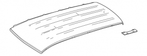 Metal roof Mercedes GLC 16-22 for panorama, SUV