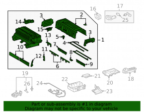 Battery VVB assembly Lexus GS450h 06-11