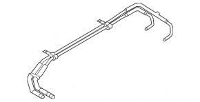 Ford Escape MK4 20-26 hybrid VVB cooling system pipes to the battery