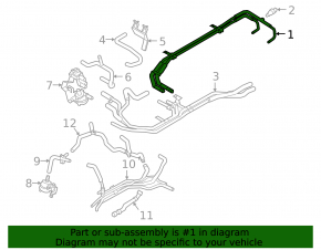 Ford Escape MK4 20-26 hybrid VVB cooling system pipes to the battery