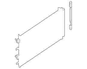 Air conditioning radiator condenser Ford Escape MK4 20- hybrid, plug-In