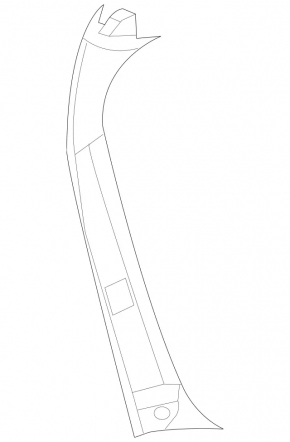 Left side trunk lid trim for Mercedes X164 GL, beige