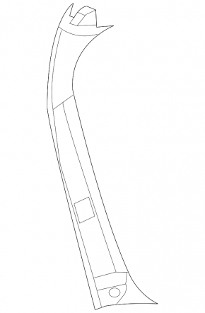 Left side trunk lid trim for Mercedes X164 GL, beige
