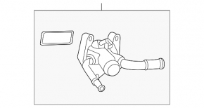 Cooling system flange Honda CRV 12-14 2.4