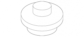 Lower left radiator support for a Nissan Murano z52 19-24 tire