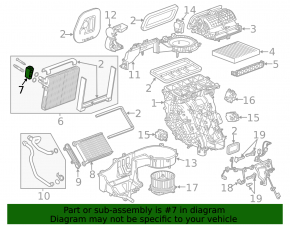 Chevrolet Impala 14-20 Air Conditioner Heater Valve