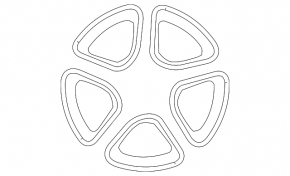 Wheel disk R17 Mercedes CLA 14-19 type 2, curb