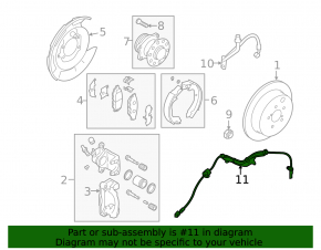 ABS sensor rear left Subaru Forester 2013