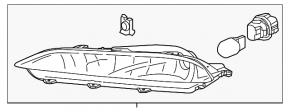 Right turn signal for Honda Pilot 16-18