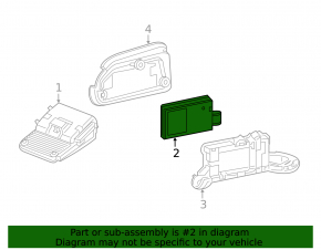 Blind Spot Sensor Right Acura MDX 16-16