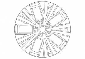 Wheel disk R18 x 7.5J Nissan Rogue 21-23 light curb