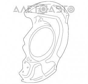 Brake Disc Cover Front Right Toyota Sienna 04-10