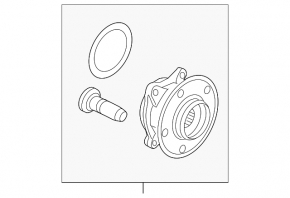 Rear left hub Kia Sorento 16-20 AWD GSP