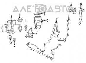 Power steering pump Jeep Grand Cherokee WK2 11-13