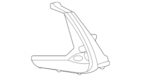 Lower right front bumper molding for Lexus NX 22-25 under the turn signal