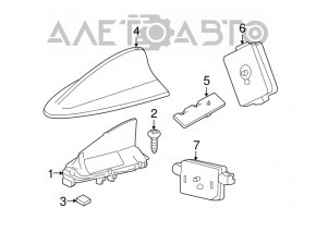 Antenna fin assembly BMW 3 F30 12-15