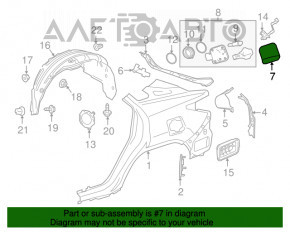 Fuel filler flap Lexus RX350 RX450h 16-22