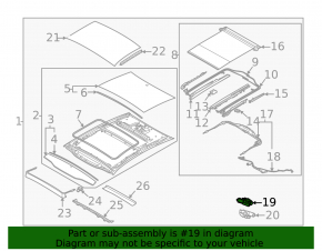 Kia K5 21-24 sunroof motor