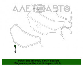 Front left bonnet bumper Hyundai Sonata 11-15