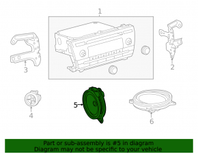 Speaker rear right Toyota Rav4 13-18