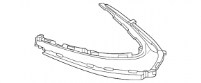 Lower grille mount for front bumper left Genesis GV60 23-25