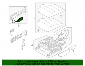 Kia EV6 22-24 Black Passenger Seat Control