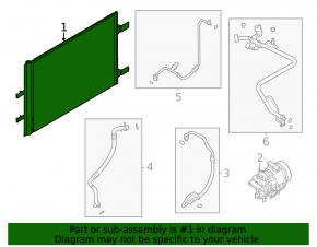 Nissan Rogue 21-26 air conditioner condenser