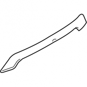 Upper trunk door molding without emblem Ford Escape MK3 17-19 rest, under camera