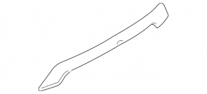 Upper trunk door molding without emblem Ford Escape MK3 17-19 rest, under camera