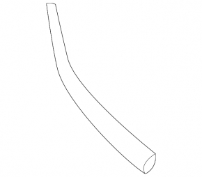 Right front bumper molding for Land Rover Range Rover 18-21 restyling, chrome