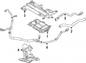 Lower converter bracket Mazda CX-90 24-26 PHEV
