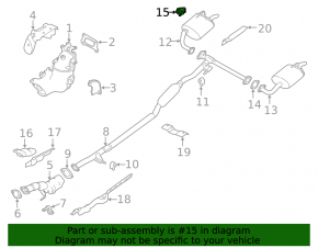 Rear Left Muffler Bracket Nissan Altima 19-24