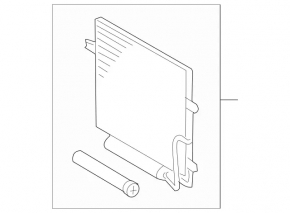 Mercedes W211 air conditioning condenser radiator