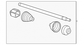Chevrolet Volt 11-15 front right drive axle assembly