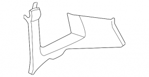 Right rear pillar trim VW Taos 22-25 gray