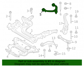 Upper control arm front left BMW 5 G30 17-23