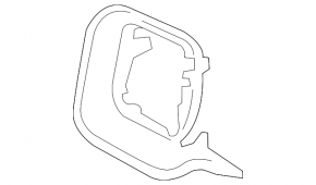 Front panel trim left Volvo XC60 18-23 gray